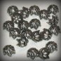 5 Sterling Silver Plated Cone Filigree Bead Caps (bcs3vjsl16)