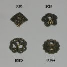 18 Antique Brass Bead Caps - Choice of 4 Styles bcb3, bcb4, bcb13 or bcb24