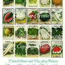 Vintage Vegetable Seed Packets Collage Sheet - Pick 1 of 5