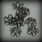 12 Sterling Silver Plated 7.5mm Flower Bead Caps (bcs12vjss134)