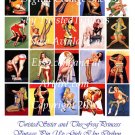 Vintage Pin Up Girls Collage - Pick 1 of 3