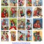 Vintage Cat Cards Collage Sheets - Wain, Thiele, Boulanger - Pick 1 of 4