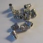 10 Antique Silver Bead Caps 10mm (bc13)