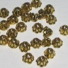 10 Antique Gold Plated 8mm Bead Caps (bcg11jsuh3011)