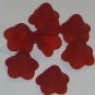 Hand Dyed Grape Lucite 14mm Trumpet Flowers (tf14mm23)