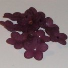 Hand Dyed Grape Lucite 20mm Daisy Flowers (df20mm23)