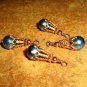 Bead Drops (c54) Turquoise Magnesite Beads and Copper