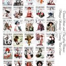 Vintage Magazine Covers Collage Sheets - Pick 1 of 4