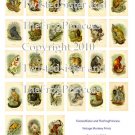 Vintage Monkey Collage Sheets - Pick 1 of 2 - Monkey Prints or Monkey Business