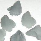 Hand Dyed 20mm Steel Blue Lucite Iris Flowers ri20mm11