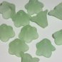 Hand Dyed 12mm Mint Green Lucite Iris Flowers ri12mm10