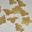 Hand Dyed Champagne 10mm Lucite Star Flowers (sf10mm5)