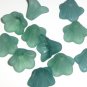 Hand Dyed Calla Lily Teal Lucite Flowers (cllf8)