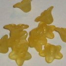 Hand Dyed Sunflower 10mm Lucite Star Flowers (sf10mm22)