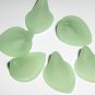 Hand Dyed 14mm Mint Green Lucite Trumpet Flower tf14m10
