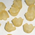 Hand Dyed 10mm Champagne Lucite Bell Flowers (bf10mm5)