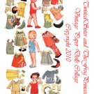 Vintage Paper Dolls Collage Sheets - Pick 1 -  Paper Dolls or French Paper Dolls