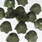 Hand Dyed Forest Green 10mm Bell Flowers (bf10mm20)