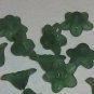Hand Dyed Forest Green 10mm Star Flowers (sf10mm20)