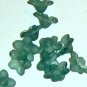 Hand Dyed Forest Green 10mm Star Flowers (sf10mm20)