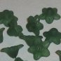 Hand Dyed Forest Green 10mm Star Flowers (sf10mm20)
