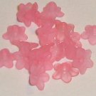 Hand Dyed Petal Pink 10mm Lucite Star Flowers (sf10mm19