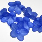 Hand Dyed 20mm Royal Blue Lucite Daisy Flowers df20mm1