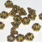 10 Antique Gold Plated 6mm Bead Caps (bcg8jsuh2290)