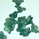 Hand Dyed Teal Green 10mm Lucite Star Flowers (sf10mm8)