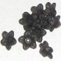 Hand Dyed Midnight Blue 10mm Lucite Star Flowers (sf10m