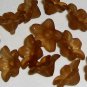 Hand Dyed Camel 10mm Lucite Star Flowers (sf10mm7)