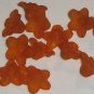 Hand Dyed Camel 10mm Lucite Star Flowers (sf10mm7)