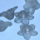 Hand Dyed Steel Blue 10mm Star Flowers (sf10mm11)