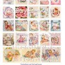 Vintage Baby or Birth Announcements Collage Sheets - Pick 1 of 3