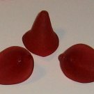 Hand Dyed Cranberry Lucite Calla Lily Flowers (cllf21)