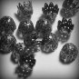 12 Sterling Silver Plated Open Tip Petal Bead Caps (bcs7vjst190)