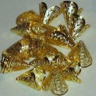 8 Antique Gold Plated 16m Bead Caps (bcg12gh568uksa037)