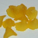 Hand Dyed Sunflower Ruffled Iris Flowers (ri12mm22)