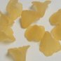 Hand Dyed Sunflower Ruffled Iris Flowers (ri12mm22)