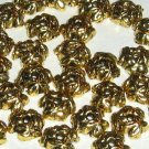 16 Antique Gold Plated 8mm Flower Bead Caps bcg13hka668