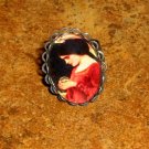 Vintage Style John William Waterhouse Crystal Ball Glass Cabochon Ring
