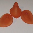 Hand Dyed Tangerine Lucite Calla Lily Flowers (cllf18)