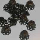18 Antique Brass Bead Caps 8x8mm bcb5j365d8mm