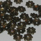 20 Antique Brass Bead Caps 7x7mm (bcb8f2008l0083)