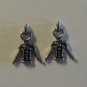 2 Silver Pewter Wine Menu and Wine Bottle Charms (qb82)