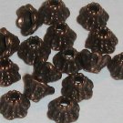 10 Antique Copper 6mm Bead Caps (bcc7gh568e069)