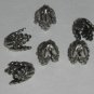 2 Silver Plated 9mm Ornate Bead Caps (bcs14vjsa905)