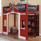 Fire House Loft Bed for Kids
