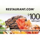 $100 restaurant.com eGift Card code