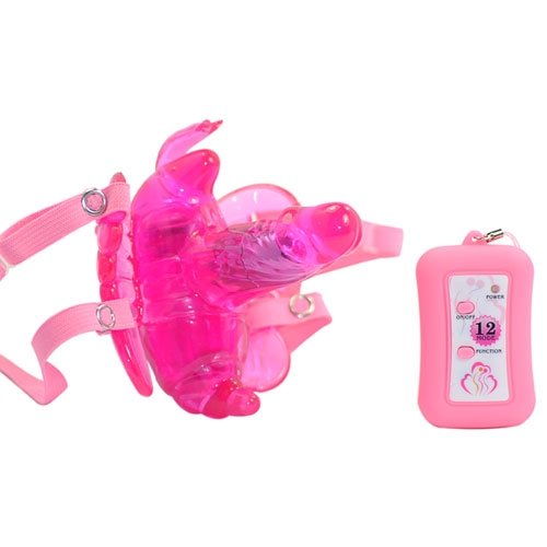 12 Speeds Remote Control Butterfly Strap On Vibrator